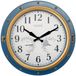 Merkloos Tuinklok 40,6 cm Waterdicht met Thermometer en Hygrometer