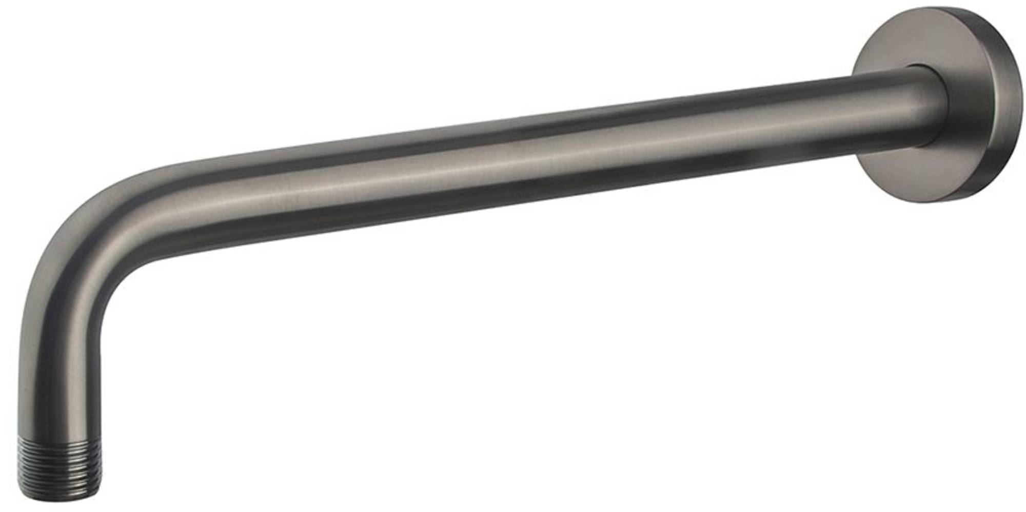 Saqu Douche-arm 35 cm Wandbevestiging Gunmetal zwart