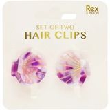 Rex London Mini pince à cheveux fille Seashells (x2)