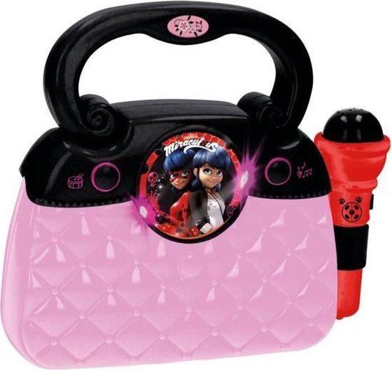 Lady Bug REIG MIRACULOUS Glamoureuze tas met microfoon - Werkt op batterijen