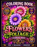 Flowers & Foliage Coloring Book