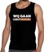 Bellatio Decorations Shoppartners Bv Nederland supporter tanktop / mouwloos shirt Wij gaan LeeuWinnen zwart heren - landen kleding L