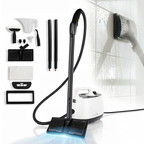 CleanRite Stoomreiniger Vloer 13-Delig - Tapijtreiniger - Vlekkenreiniger - Reinigingsmachine - Wit