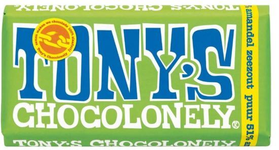 Tony's Chocolonely reep Puur Amandel Zeezout - 15 x 180 gram