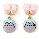 Pusheen The Carat Shop Pusheen Drop Earrings Pink Bows Earrings