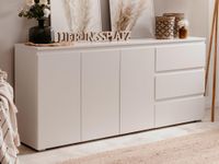Buffet IMANO 3 portes 3 tiroirs blanc