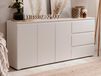 Buffet IMANO 3 portes 3 tiroirs blanc