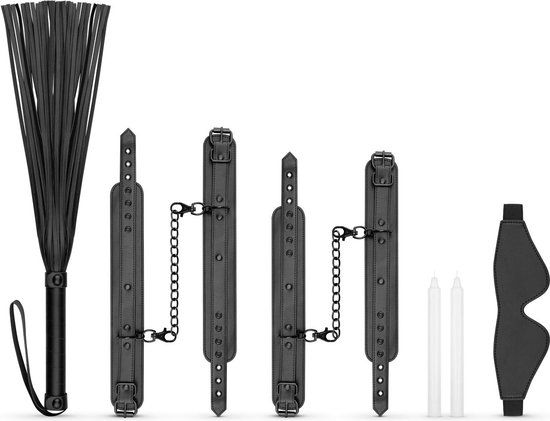 Kinky Bondage Set 5-delig - Zwart