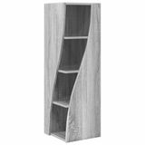 vidaXL Hoekkast 32x32x102cm Bewerkt Hout Grijs Sonoma