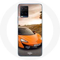 Maniacase Etui voor Vivo Y21s 2021 / Y21 2021 Formule 1 McLaren F1 Oranje