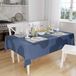 Bonamaison Tafelkleed, Anti-Mold, Sneldrogend, Waterdicht, 100% Polyester Tafellaken, Blauw, 140 x 160 Cm