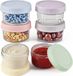 OEM Shenzhen Haorui Industrial Technology Co., Ltd. 6-delige Voorraadpotjes Set - Lekvrij, Luchtdicht en BPA-vrij - Voor Dips, Sauzen, Snacks en Onderweg - Transparant 80 ml