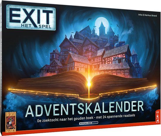 999 Games EXIT - De jacht op het Gouden Boek Adventskalender