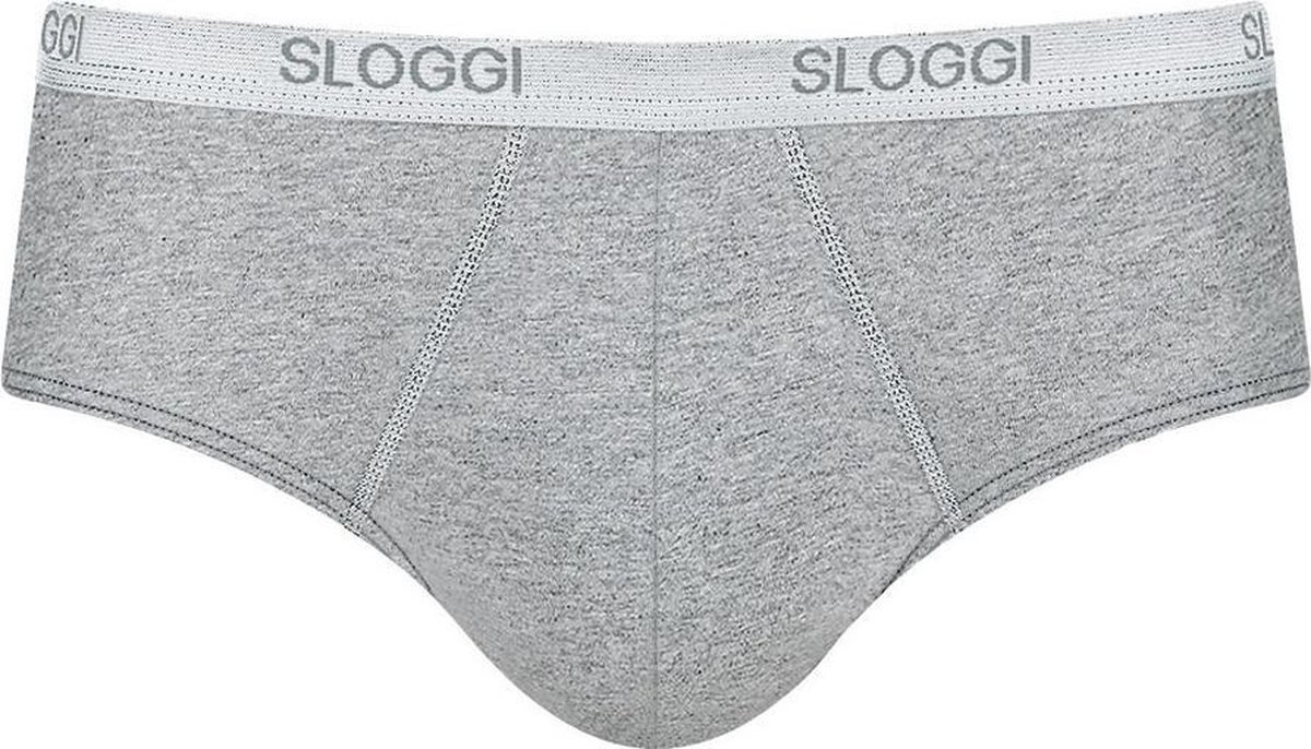 sloggi men Basic Heren Midi slip - Grijs - Maat XXL