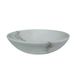 Saniclass Arino vasque en marbre 42x14cm rond blanc SB-011
