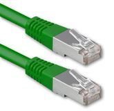 1aTTack.de 0,25m CAT6 LAN-netwerkkabel RJ45 1000 Mbit, 1 stuk - groen