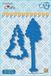 Nellie Snellen snijmal - 44 x 105 mm - SCCOD008 Cozy Dies bomen - 2 dennenbomen spar kerstbomen