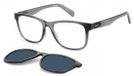 Polaroid Leesbril PLD0030 Met Zonneclip-Gray-+3.00