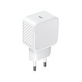 Mooov 730325 USB-C snellader, 20 W, Power Delivery (PD), compacte wandadapter, ultra-veilig opladen en intelligente bescherming