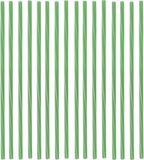 Excellent Houseware Drinkrietjes - 50 ST - Groen/wit - 22 cm