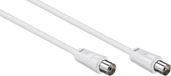S-Impuls IEC (m) - IEC (v) câble coaxial / droit - blanc - 10 mètre