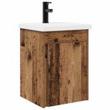 vidaXL Badkamermeubel met kraan Oud hout 42 x 40 x 74,5 cm