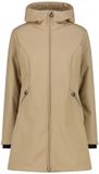 CMP Dames Parka met Vaste Capuchon - Polyester - Cookie - Maat 44 - Waterdicht - Winddicht - Herfst/Winter 2026