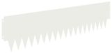 vidaXL Bordure de pelouse, 20 pièces, 103 x 25 cm, acier, blanc