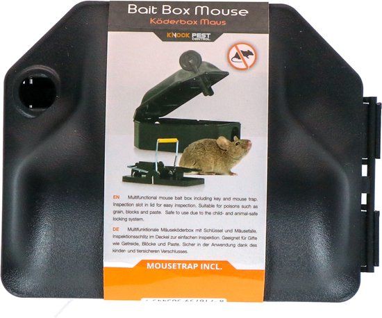 Knock off Knock Pest Control Voerdoos Muis incl. sleutel 1 stuk - Ongedierteval