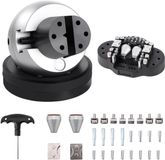 VEVOR Graveeraanpassingsgereedschap met 34 Bevestigingsmiddelen, 5 Inch Blokschroef Complete Set, Graveerkogelschroef Rubberen Basis Verstelbare Kaken voor Sieraden Klein Plastic