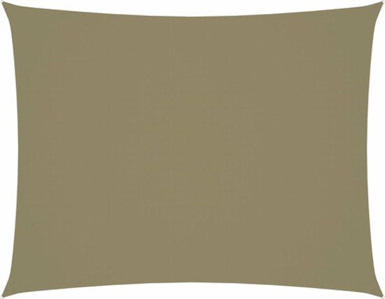 vidaXL Zonnescherm rechthoekig 3x4,5m Oxford stof Beige