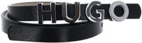 HUGO Leren Riem Zula Sz15 Belt W85 Black Zwart