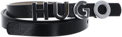 HUGO Leren Riem Zula Sz15 Belt W85 Black Zwart