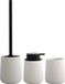 MSV Toiletborstel set Malmo - Céramique - Blanc