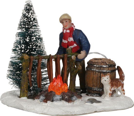 Luville Eel Smoker Battery Operated Kersthuisjes & Kerstdorpen