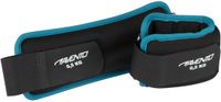 Avento Pols/Enkel Gewicht - Neopreen - 2x 0.5 kg - Zwart/Blauw