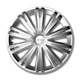 Set PETEX Wieldoppen, 16 inch, zilver, 4 stuks