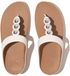 FitFlop Dames teenslippers Fino Mirror-Dome leren teenslippers met teenband HW8