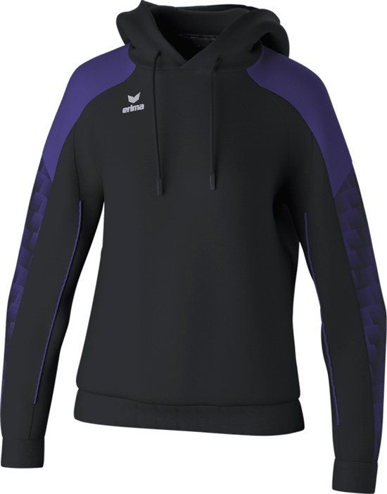 Erima Evo Star Sweatshirt Dames - Zwart / Paars - Maat 36