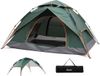 Merkloos Tente de camping extérieure 2-3 personnes imperméable Tente pop-up double couche verte