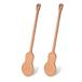 Fisura - Originele voorgevormde houten lepel, houten lepel in de vorm van een gitaar, set van 2 keukenspatels, beukenhouten lepel, hittebestendige keukenaccessoires (Gitaar)