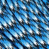 Knivesandtools 550 paracord type III, blue snake, 100 ft