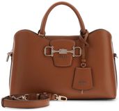 GUESS Janie Girlfriend Satchel Handtas Schoudertas Cognac Bruin