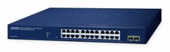 PLANET GS-2210-24T2S Switch Ethernet Gigabit Géré L2 - 24 Ports 10/100/1000T + 2 Ports SFP 1000X