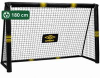Umbro Voetbaldoel - Voetbal Goal 180 x 120 x 60 cm - Metaal - Zwart/Geel
