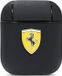 Ferrari On-Track Leather Case voor Apple Airpods 1 & 2 - Zwart