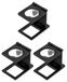 Loupe de comptage de fil pliable 10x métal set de 3 avec étui