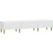 Maison Exclusive Meuble TV exclusif - Dimensions : 147 x 34,5 x 30 cm - Couleur : blanc - Matériau : bois composite