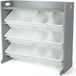 Humble Crew Inspire Toy Organizer with Shelf and 9 Storage Bins, White/Grey