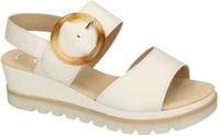 Gabor - Dames - Wit - Plateau Sandalen - Maat 38